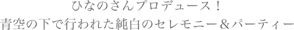 ひなのさんプロデュース！